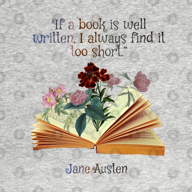 Jane Austen Book Lover Quote by Regency Romp